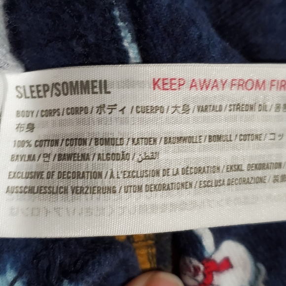 Hollister CA Navy Snowman Winter Print Sleep Pajama Jogger Pants Size XS EUC - Picture 15 of 16